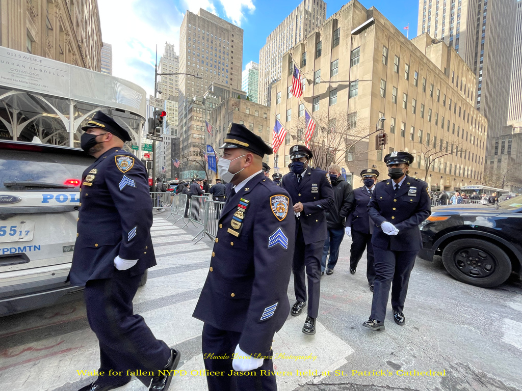 The Wake for NYPD Officer Jason Rivera at St Patrick’s Cathedral