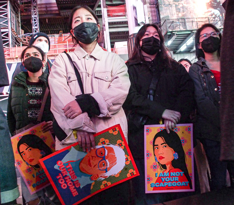 Break the Silence: Justice for Asian Women Rally in Times Square