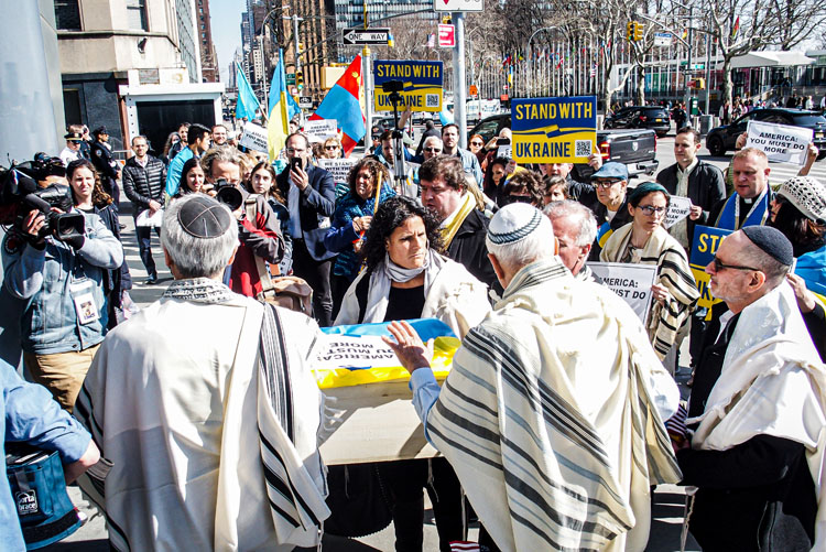 Rabbis for Peace in Ukraine Peaceful Rally