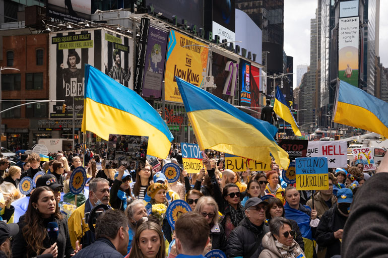 Stop Genocide of Ukrainian People- Times Square