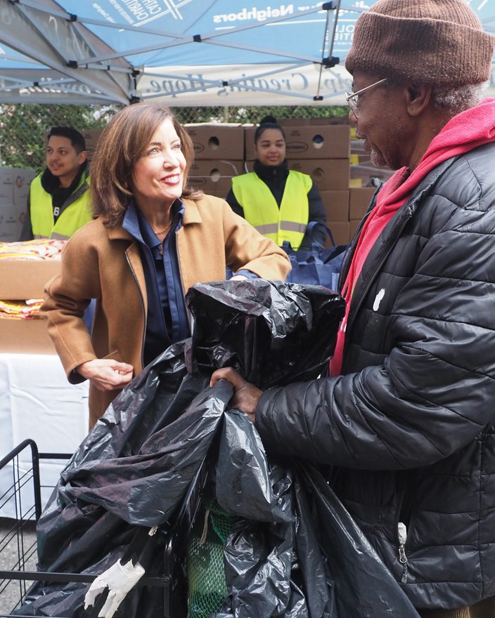 Governor Kathy Hochul Passes Out Thanksgiving Turkeys