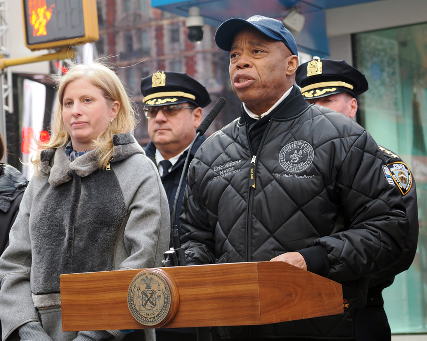Eric Adams and Jessica Tisch Hold New Years Eve Security Talk